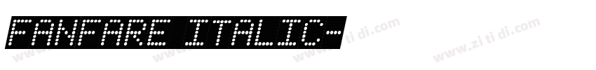 FANFARE Italic字体转换
